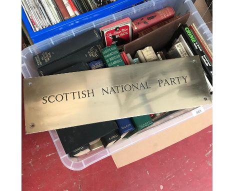 A solid brass vintage SNP plaque. 