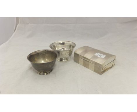 A Tiffany & Co. sterling silver small presentation bowl, No'd. 23614 to base and inscribed to side "Clinton H Crane Memorial 
