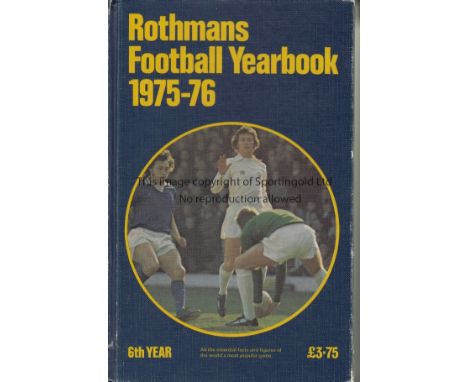ROTHMANS     Hardback Rothmans Almanack 1975/76, possibly the most scarce hardback . Front cover good , serial number on spin