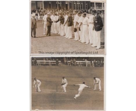 CRICKET PRESS PHOTOGRAPHS 1931        Thirteen black & white press photographs issued by Sport & General with the majority 8"