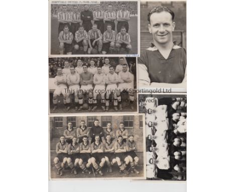 FOOTBALL PHOTOGRAPHS       Two black & white postcards of the West Germany 1966 World Cup Final team lining up before the Fin