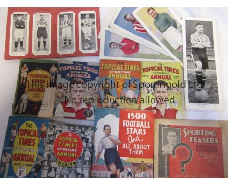 TOPICAL TIMES 1930s   Excellent condition Topical Times Album  with  Miniature Panel Portraits of Football Stars circa 1937. 