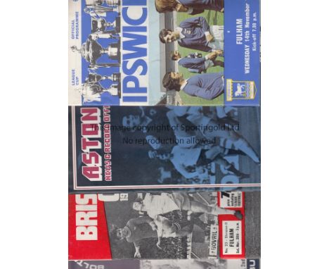 FULHAM          1973/4 X 40 programmes, 27 homes and 13 aways. Home tickets: Oxford, Ipswich LC, Preston FAC, Hull unused Dir