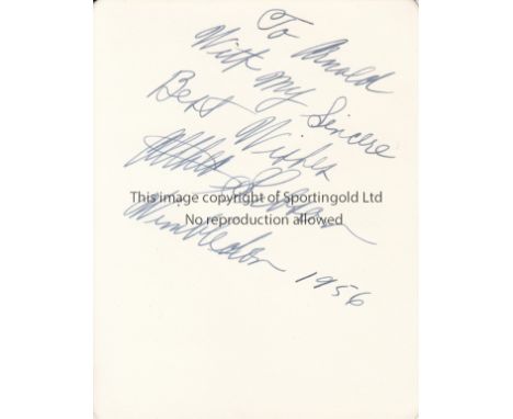 ALTHEA GIBSON / TENNIS / AUTOGRAPH       A white card with a dedicated message and signed in 1956, the year she became the fi