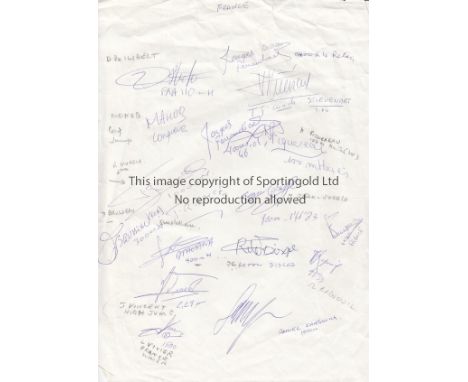 ATHLETICS AUTOGRAPHS   Collection of Athletics autographs including Hewson and Tabori who were two of the first ten men to br