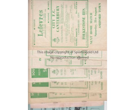 CANTERBURY CITY FC    Twelve programmes involving Canterbury City FC, homes comprise v 3rd Army Engineer Regiment, 49/50,  v 