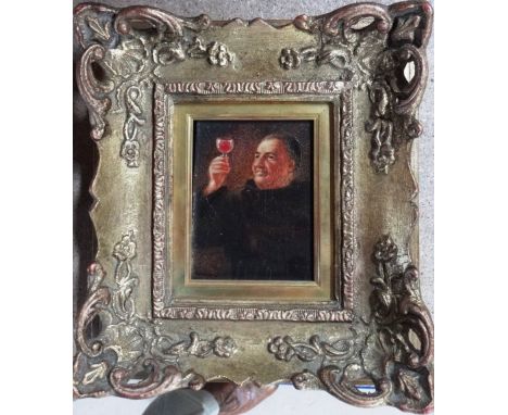 Dutch school (late 19th century), A good vintage, oil on panel, signed indistinctly, 9cm x 7cm. 