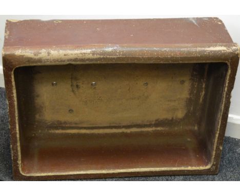A substantial salt glazed planter 