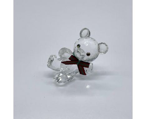 The very first Kris Bear. Part of the When We Were Young collection. Kris the bear, in clear crystal and colored eyes, is sho