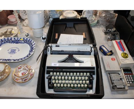 An Adler typewriter