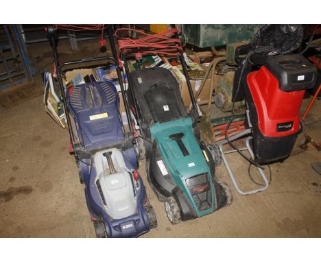 A Ferrex electric rotary lawnmower 
