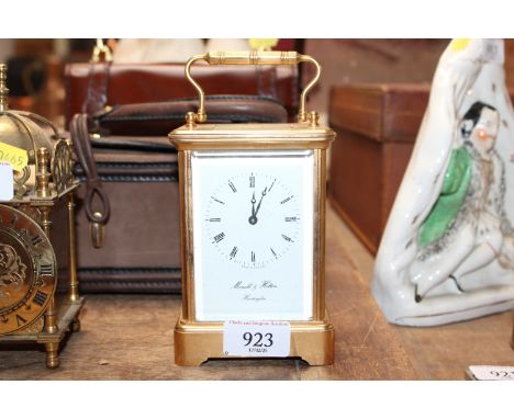A Morrell &amp; Hilton of Huntingdon carriage clock
