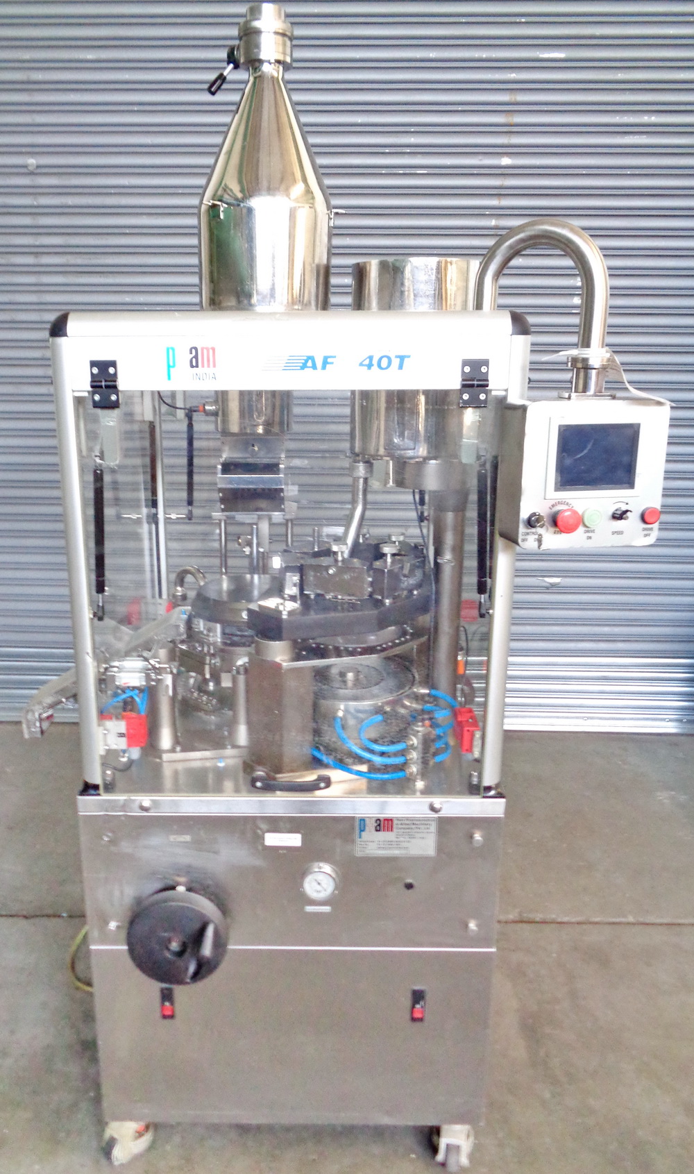 PAM Automatic Capsule Filling Machine, Model AF40T, S/N 53. Catalog