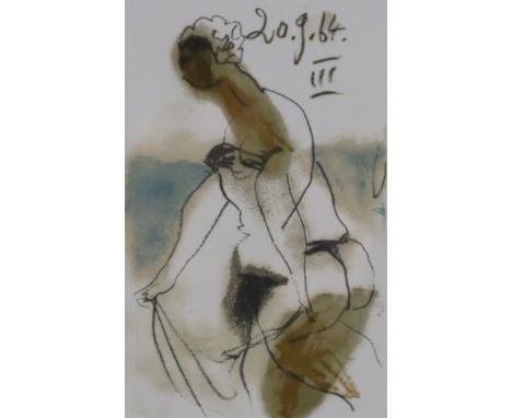 Picasso, Pablo (1881 Malaga - 1973 Mougins, nach) - Motiv aus "Le Goût Du Bonheur", Farblithografie, im Druck datiert, Darste