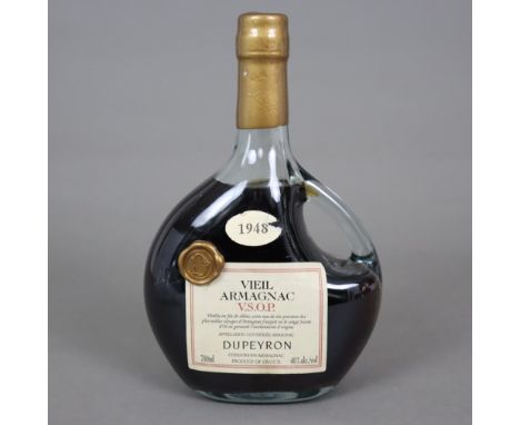 Vieil Armagnac V.S.O.P. - Dupeyron, 1948, France, Nummer: 02992, 700 ml., 40%, Füllstand: Mid Shoulder