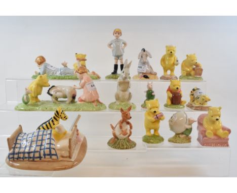 A Royal Doulton Winnie The Pooh limited edition tableau, I've Found Somebody Just Like Me, 3344/5000, WP22, and two others si