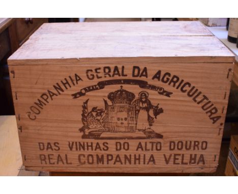 Twelve bottles of Royal Oporto vintage port, 1982, in own wooden caseDelivery of this lot can be arranged with a specialist c
