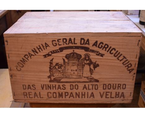 Twelve bottles of Royal Oporto vintage port, 1982, in own wooden caseDelivery of this lot can be arranged with a specialist c