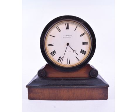 A Calderwood of Pimlico mantel clock, with an 11 cm diameter dial,    Condition report  Report by GHNo key or pendulum