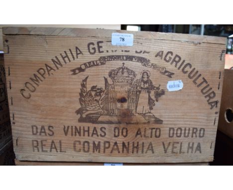 Twelve bottles of Royal Oporto vintage port, 1982, in own wooden case  See illustrationDelivery of this lot can be arranged w