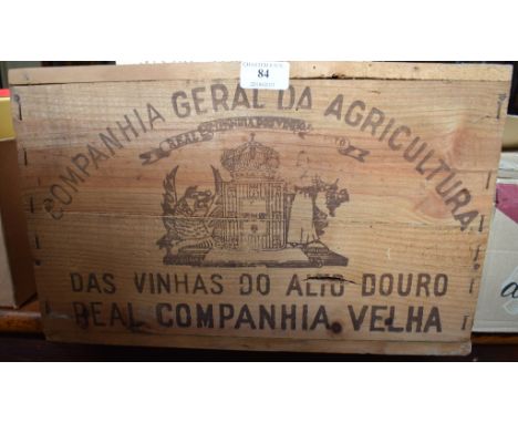 Twelve bottles of Royal Oporto vintage port, 1982, in own wooden caseDelivery of this lot can be arranged with a specialist c