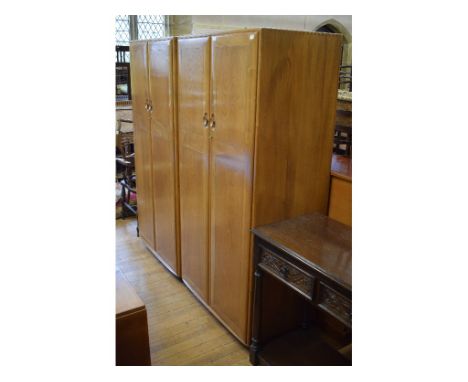 A pair of Ercol elm wardrobes, 91 cm wide (2)