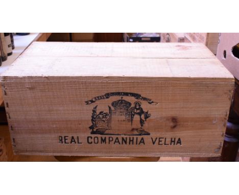 Twelve bottles of Royal Oporto vintage port, 1977, in own wooden caseDelivery of this lot can be arranged with a specialist c