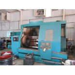 HOLLOW SPDL. CNC TURRET LATHE, WARNER & SWASEY MDL. SC-32, 39" pwr. chuck w/ 20 3/4" spdl. bore on f