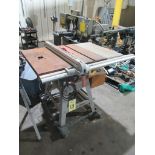TABLE SAW, CRAFTSMAN, 10", 36 RPM, 120 v., w/ router, S/N R203048774