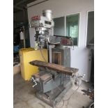 VERTICAL TURRET MILL, ACRA MDL. WS-18VH, 3-HP variable spd. head, 10" x 54" tbl., Sargon D.R.O., Ser