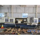 CNC FLATBED LATHE, MORI SEIKI TL40, Mori T6F CNC control, 8-pos. turret, 12" 3-jaw pwr. chuck, S/N 2