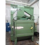 ROTARY TABLE BLAST MACHINE, GOFF MDL. 48" T.B., 48" tbl., single wheel, S/N 17030-520,