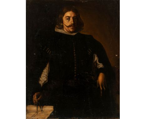 Spanish school of the 19th century. Following models by JUAN DE PAREJA (Antequera, c. 1610-Madrid, 1670)."Portrait of José Ra