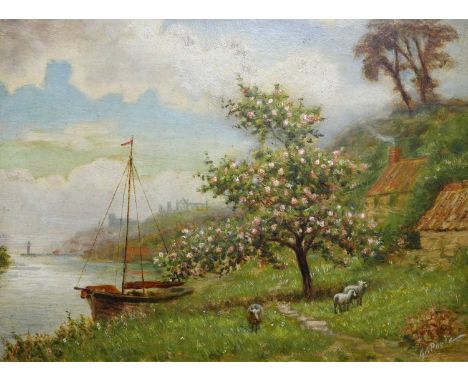 G.A. POOLE WHITBY signed lower right, oil on board framed.45cm by 61cm