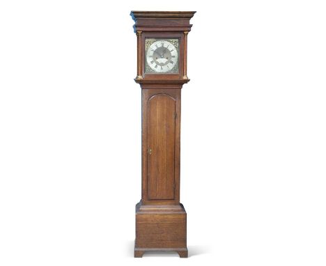 ROBERT DAV(E)Y, HOVETON, A GEORGE III OAK NORFOLK EIGHT-DAY LONGCASE CLOCK, CIRCA 1770-1786 the 10½-inch square brass dial wi