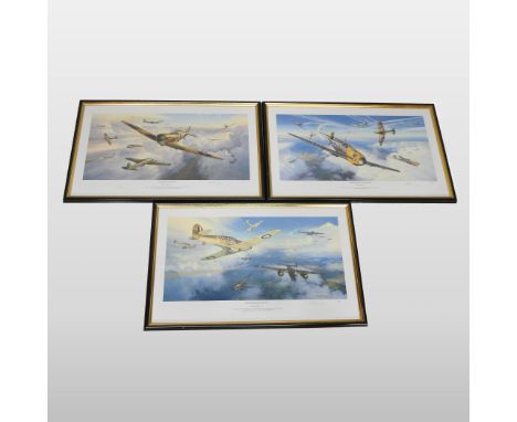 Mark Poslethwaite, (b.1964), Hurricanes Into Battle, limited edition print, numbered 90/150, signed in pencil to the margin b