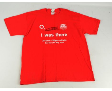 ARSENAL; a replica t-shirt 'I Was There' signed by Thierry Henry.