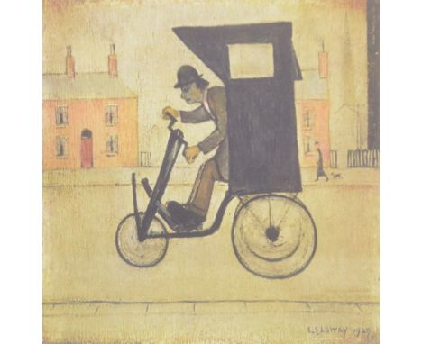 LAURENCE STEPHEN LOWRY RBA RA (1887-1976); a signed limited edition colour print, 'The Contraption', signed in pencil to lowe