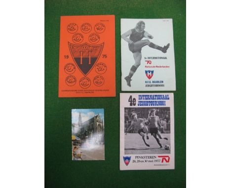 Haarlem Jeugdtournooi Tournament Programmes, 1975, 76, 77, all featuring Sheffield United. Arsenal, Celtic, Stoke, West Ham, 