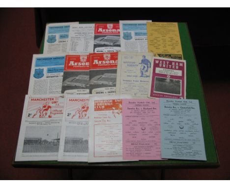 1950's And 60's Reserves Programmes, 54-5 Barnsley v. Chesterfield, Blackpool, 55-6 Rotherham v. Lincoln 62-3 Manchester Unit