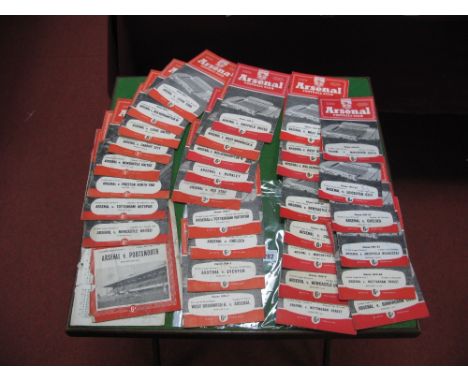 Arsenal Programmes, 1954-61 including v. Manchester United 58-9, 61-2  v. Leeds, Red Star 56-7. (32)