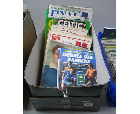 Scottish Programmes 1970's and Later, including League Cup Finals, Celtic View :- One Box