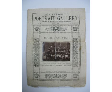 1876 The Sheffield Portrait Gallery Magazine,  pages 1 to 8 featuring photo of 'The Sheffield Football Team'. 