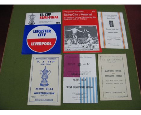 F.A Cup Semi-Final Programmes, 1952 Replay Blackburn v. Newcastle at Leeds, 57 replay Aston Villa v. West Brom, 60  pirate As