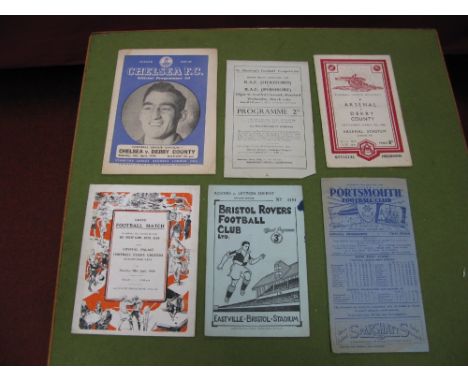 1940's Programmes, 47-8 Arsenal v. Derby, 1948 R.A.F Hereford v. R.A.F Pershore at Edgar Street, 48-9 Bristol Rovers v. Orien