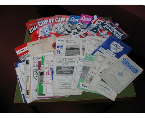 Scottish Cup Final Programmes, 1958, 59, 60, both 58 Semi's, Scotland v. England 54, 58, 60, v. Wales 61, 51-2 Celtic v. Newc