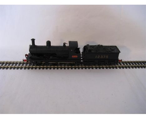 A Brass and White Metal Kit Built Aspinall 3F LMS Black 0-6-0 and 3 axle Tender # 12375. Excellent Build, paint and lettering