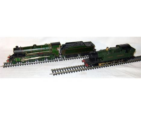 2 x 00 White Metal Kit Built Locomotives - SR Green 4-6-0 'Sir Valence' # E767 and GW Green Class 52XX  2-8-0T # 5205. Both h