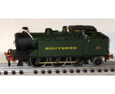 An 0 Gauge 3R Kit Built Brass ex LB&SCR Southern Olive Green 0-6-2T # 545. Built, painted and lettered to a Good standard. Fi