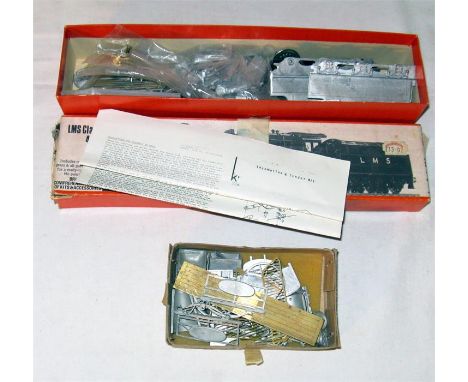 2 x 00 unbuilt Kits- an early WILLS L1 LMS Class 5 4-6-0 Kit including motor, wheels, gears and all parts needed for a ready 